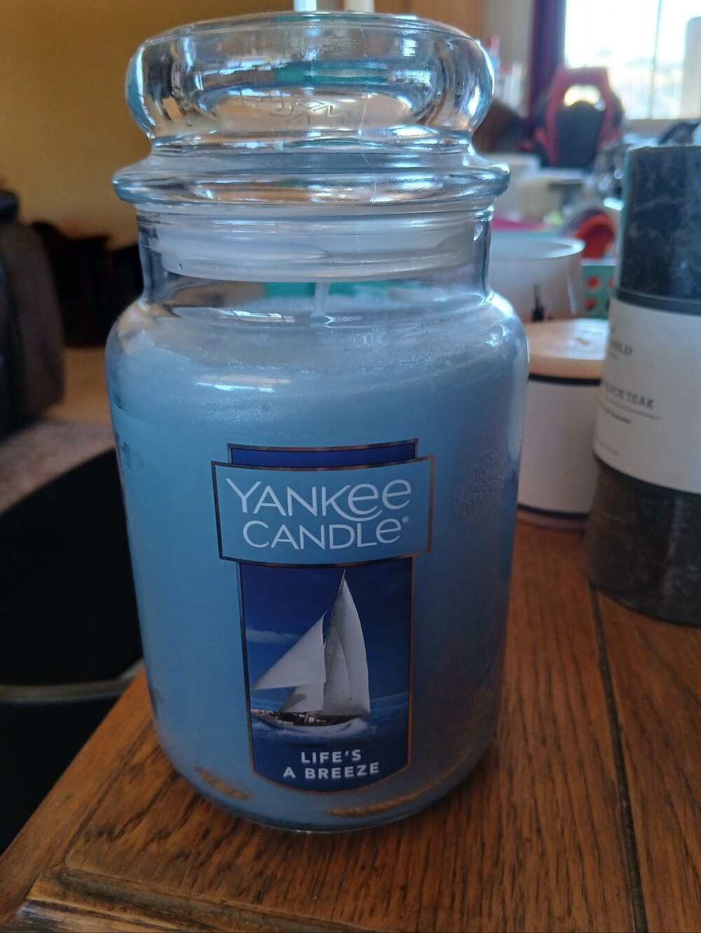 Yankee Candle "Life's A Breeze" scented candle in a 22 oz. large jar.
